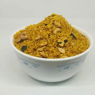 Hyderabadi Mixture — crunchy savoury medley with curry leaves